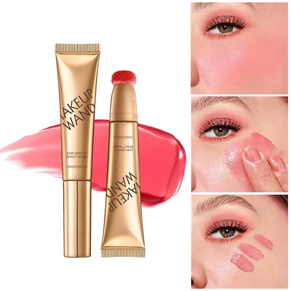 ใหม่ Liquid Blush และ highlighter Stick Blush Stick Make Up Face Body Illuminator เครื่องสําอางค์ Face Contour Brighten แต่งหน้าชุด