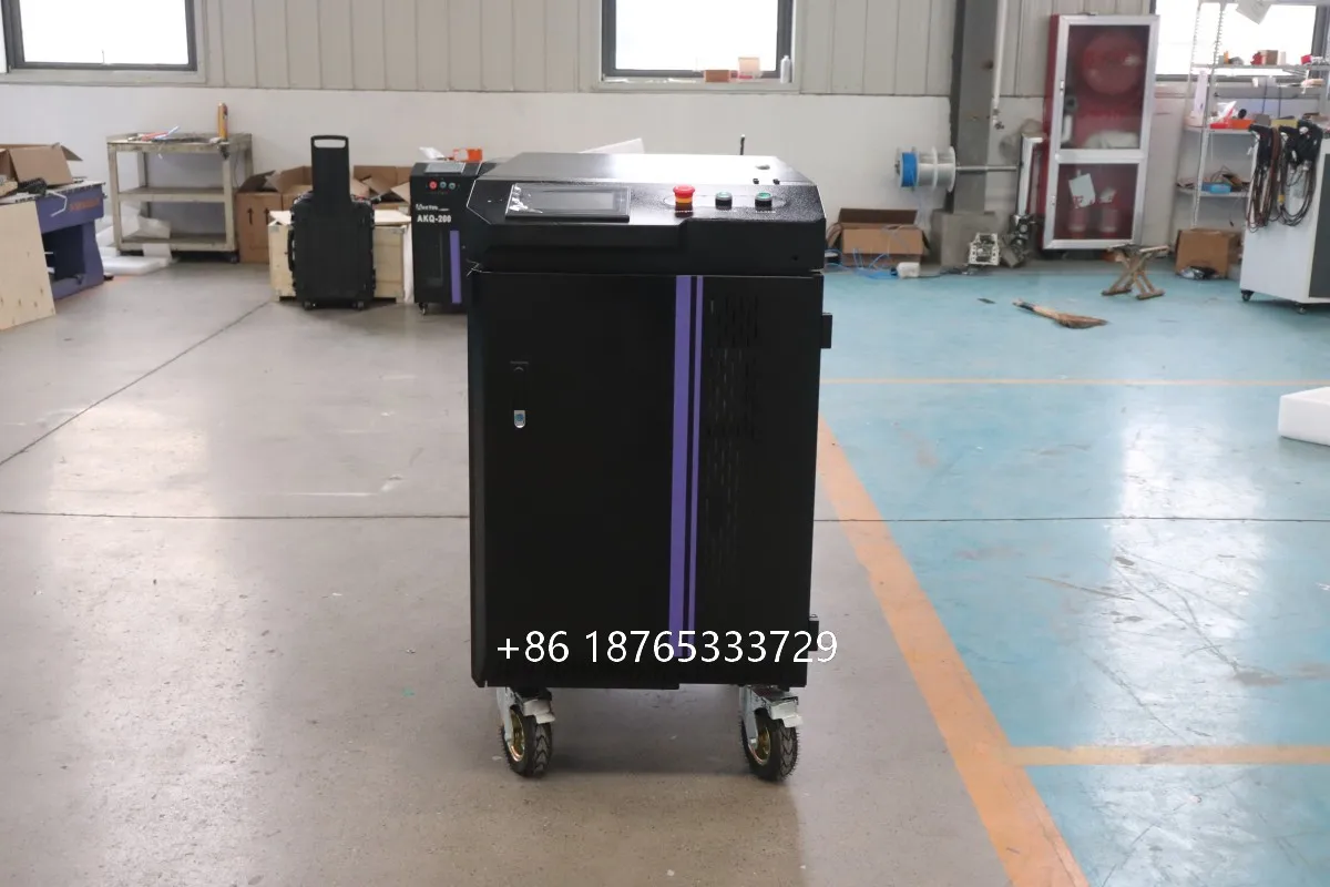 300 W 500 W 1000 W Laser Reiniger Entfernen Rost Und Farbe Öl Kunststoff Schweißen Farbe Pulse Faser Laser reinigung Maschine