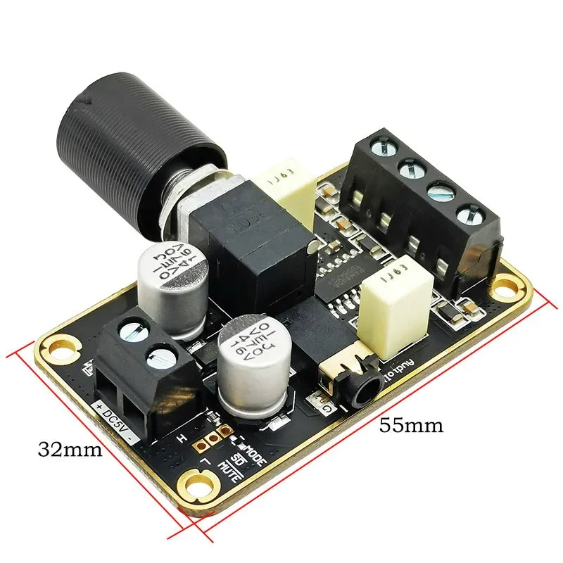 SOTAMIA 5V PAM8406 Placa amplificadora de Audio 5Wx2 estéreo Clase D altavoz amplificador de sonido amplificador de potencia Digital Home Theater