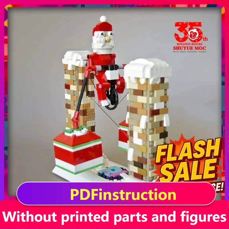 魔法のクリスマス村 積み木 – 郵便局、別荘、クリスマス列車 DIY セット ホリデーギフト