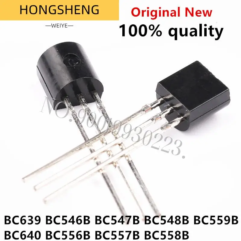 100pcs BC639 BC640 546B 547B 548B 556B 557B 558B 559B 546 547 548 556 557 558 triode transistor TO-92