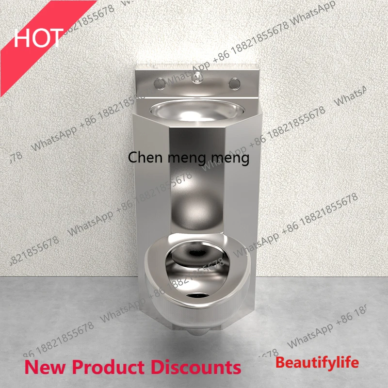 

P32 One-piece toilet 304 stainless steel wall-mounted toilet wall-mounted toilet