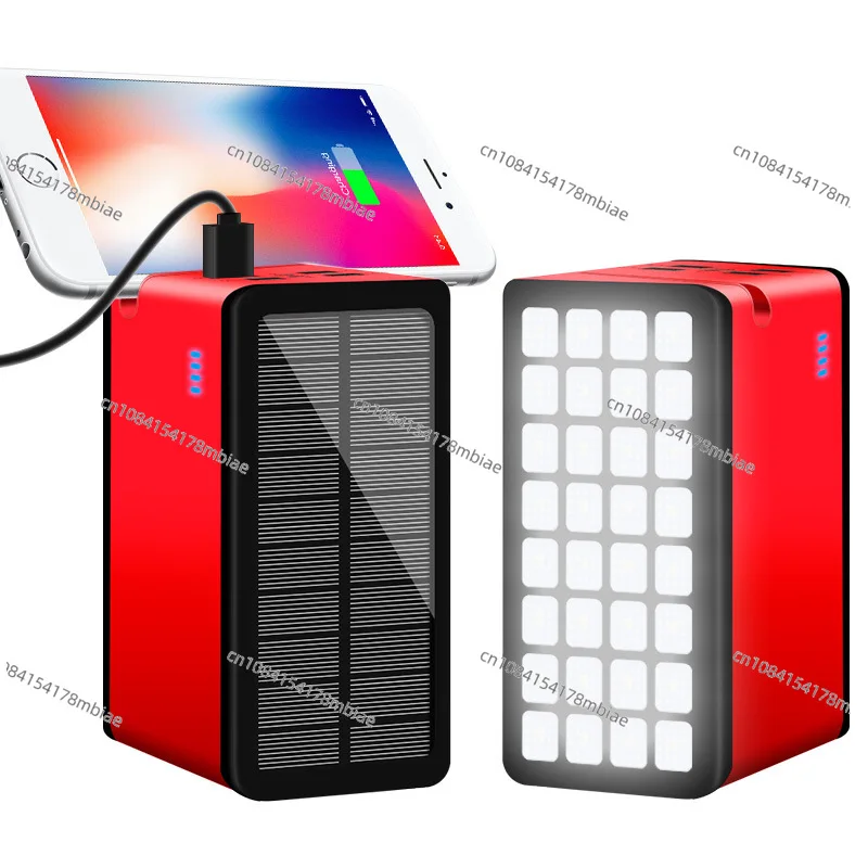 Large Capacity Charging Bank 100,000 MA Outdoor Solar Mobile Power Supply 100000mah Mobile Phone Universal