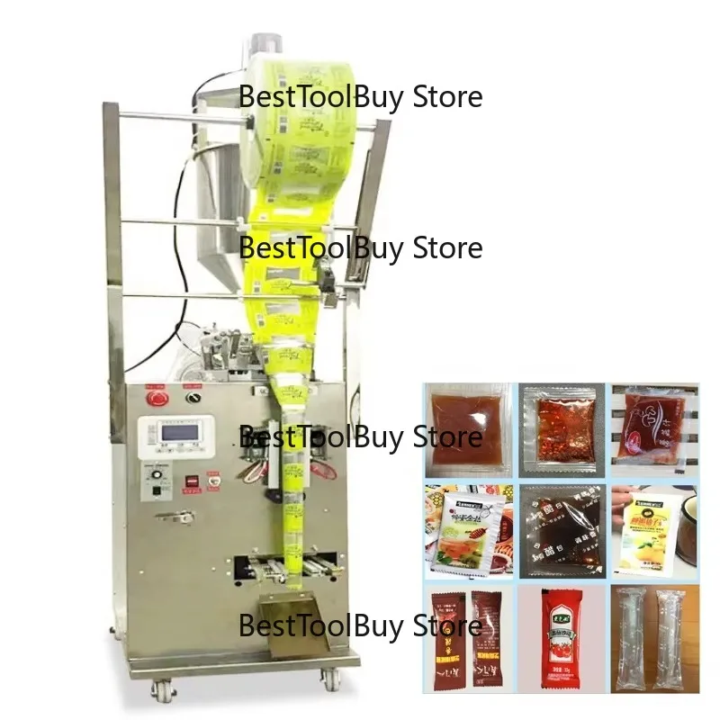 Automatic Liquid Packaging Machine/ Ketchup Honeybee Seasoning Milk Potion Filling and Sealing Machine with Vertical Stirring