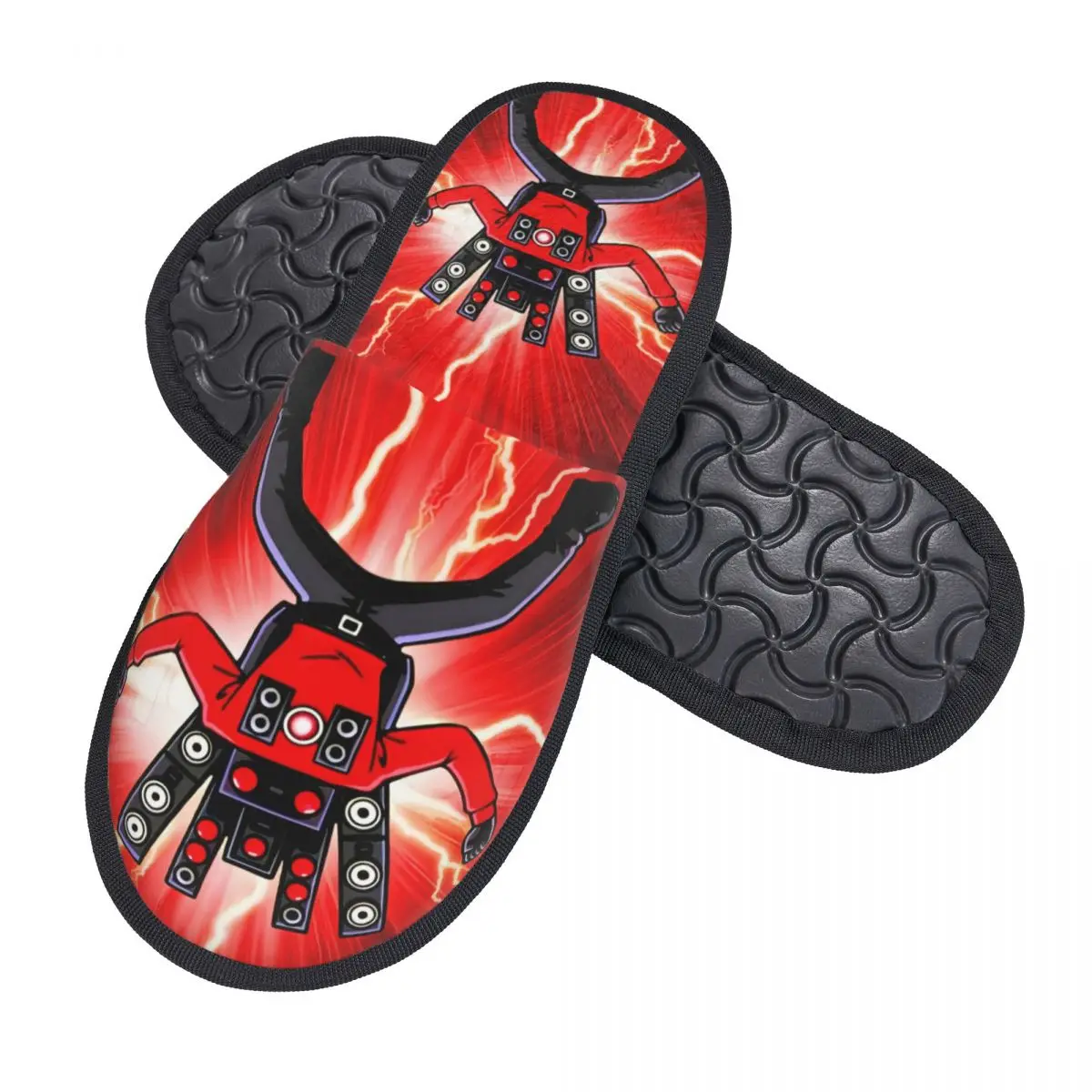 Custom Titan Speakerman Skibidi Toilet House Slippers Women Comfy Memory Foam Slip On Bedroom Slipper Shoes