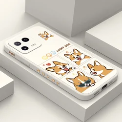 Silly Corgi Phone Case For Xiaomi Mi 17 15T 14 14T 13 13T 12 12X 12T 12S 11 11T 10 10T 9 9T Pro Lite Liquid Silicone Cover