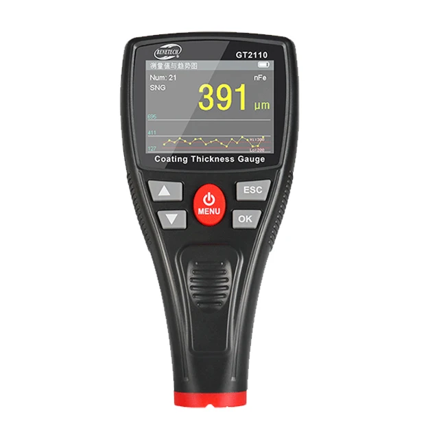 

Цифровой анемометр BENETECH GT2100 / GT2110 / GT2110A, измеритель толщины покрытия, тестер толщины краски
