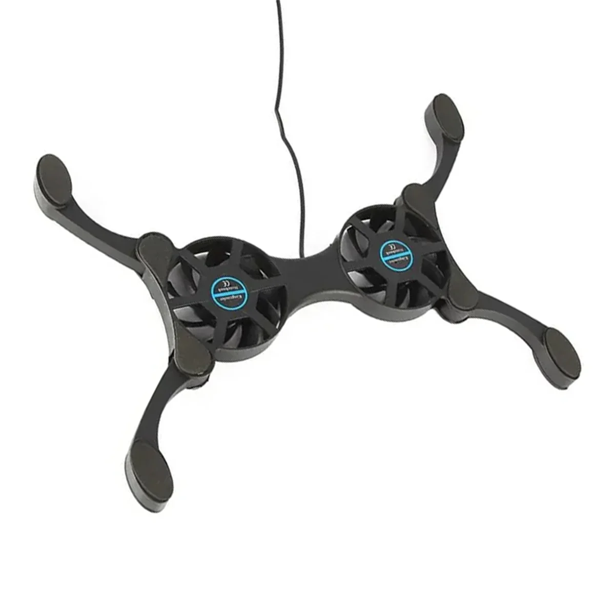 A49T Opvouwbare Cooling Pad Laptop Koeler met Dubbele Fans Laptop Stand USB Aangedreven voor 7-15 Inch Notebook koeler