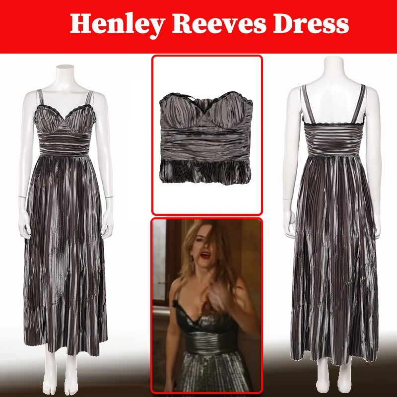 

Movie Now You See Me 2025 Henley Reeves Cosplay Dress Costume Women Disguise Roleplay Fantasia Evening Dress Halloween Suits