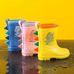 Children Rain Boots for Boys Cute Animals Water Shoes for Baby Girl Yellow Rain Boots Drop Shipping Rain Boots Kids