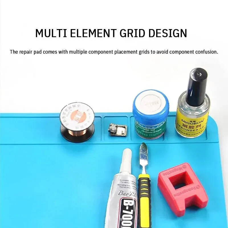 Reparatiepad Siliconen waterdicht moederbord Reparatiebord voor elektronische apparatuur Multi-componenten plaatsing Warmte-isolatiepad