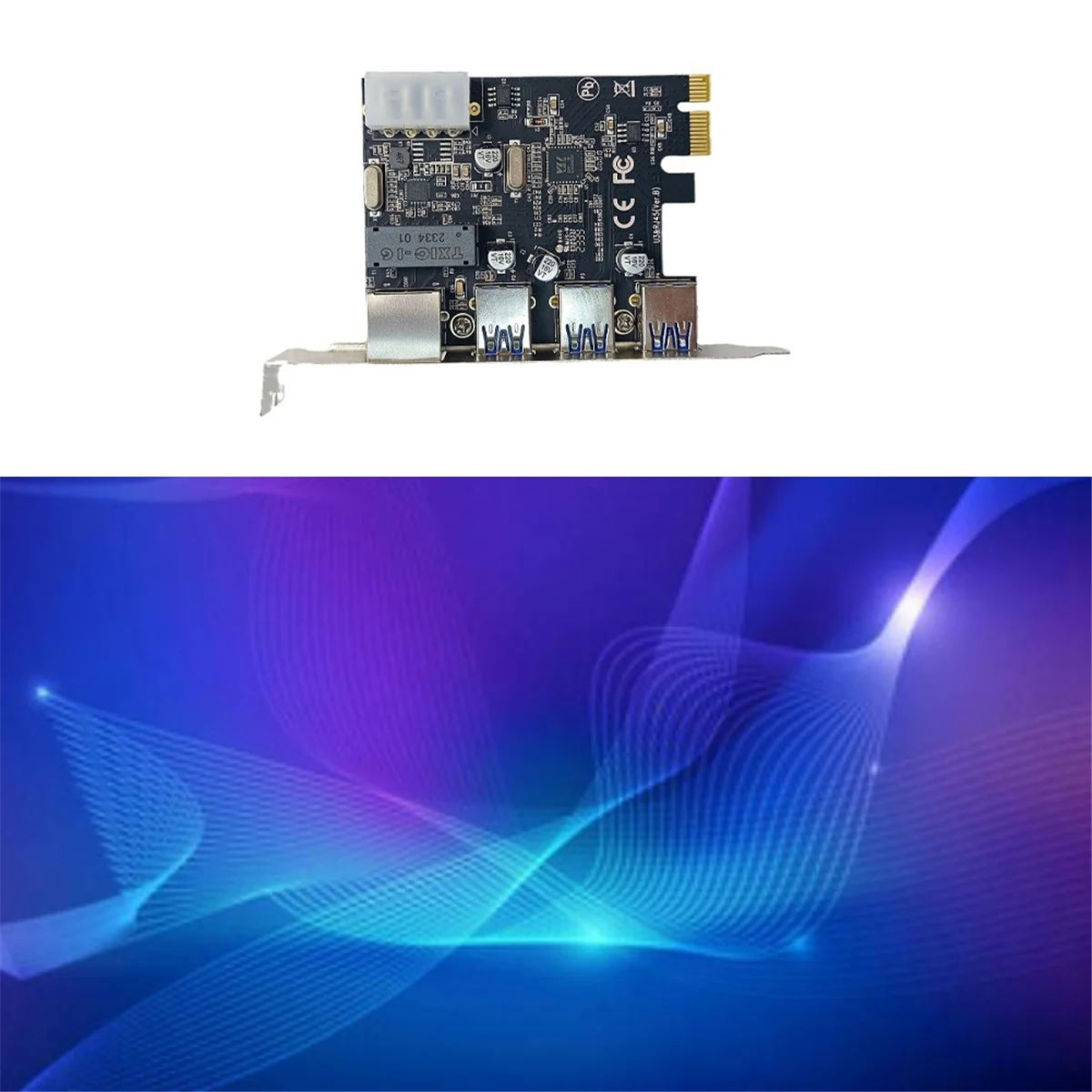 Cartão de Expansão Mainboard do Desktop, PCI-EUSB3.0, Gigabit, LAN, RTL8153B, VLI805, Módulo Mainboard