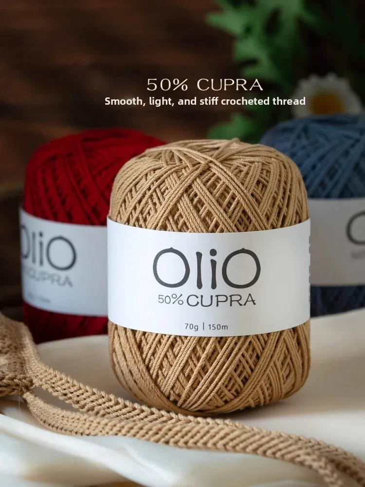 100g Large Eyed Kupra Yarn, DIY Woven Bag Hat Crochet Thread, Organza Nylon Mixed Knitting Yarn,high-end Thread,good Glossiness
