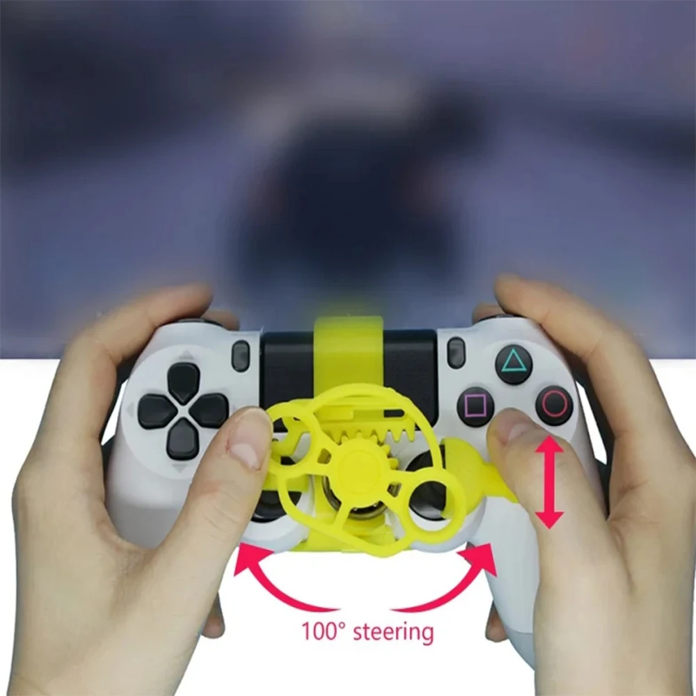 Gaming Racing Wheel Mini Steering Game Controller 3D Printed Accessories For PS4 controllers