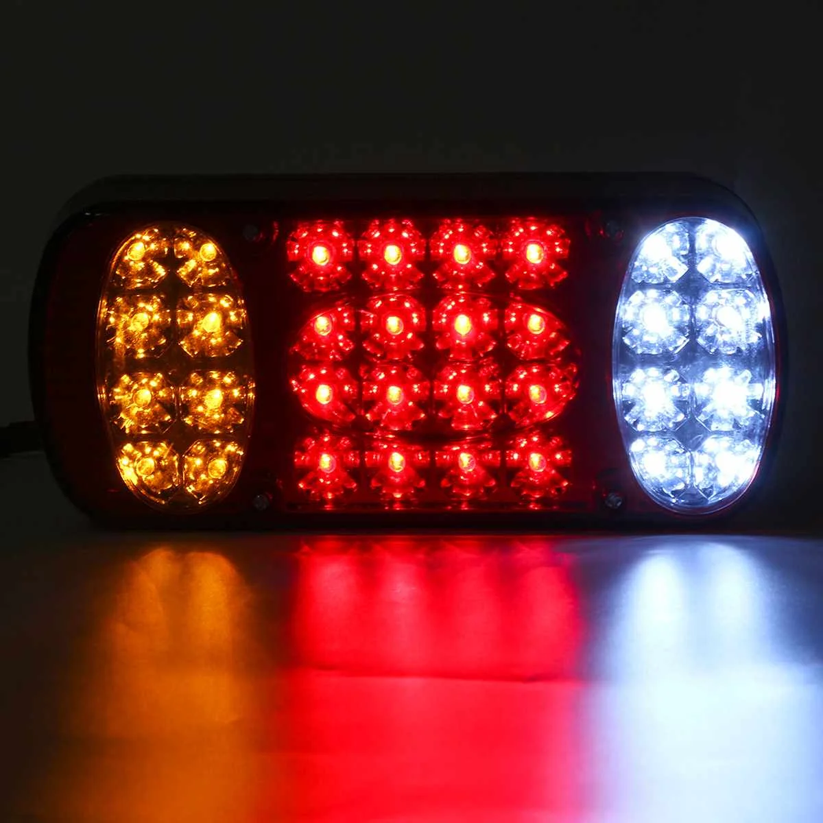 2pcs 12V 32 LED Car Truck Tail Light Taillight Rear Stop Brake Lights Signal Indicator For Trailer Truck Lorry Caravans Van UTE