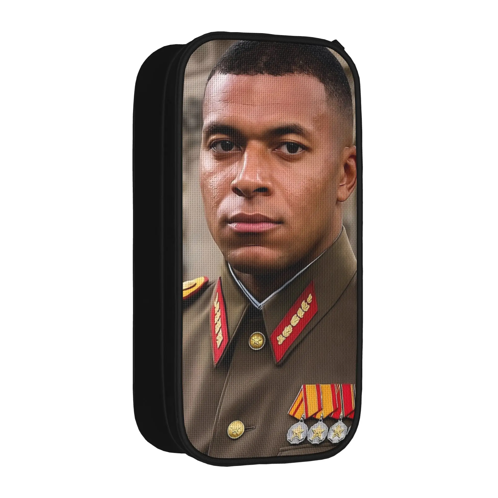 M-Mbappe Dictator Meme Pencil Case  Pen Bag Girls Boys Large Storage School Supplies Cosmetic Pencil Box