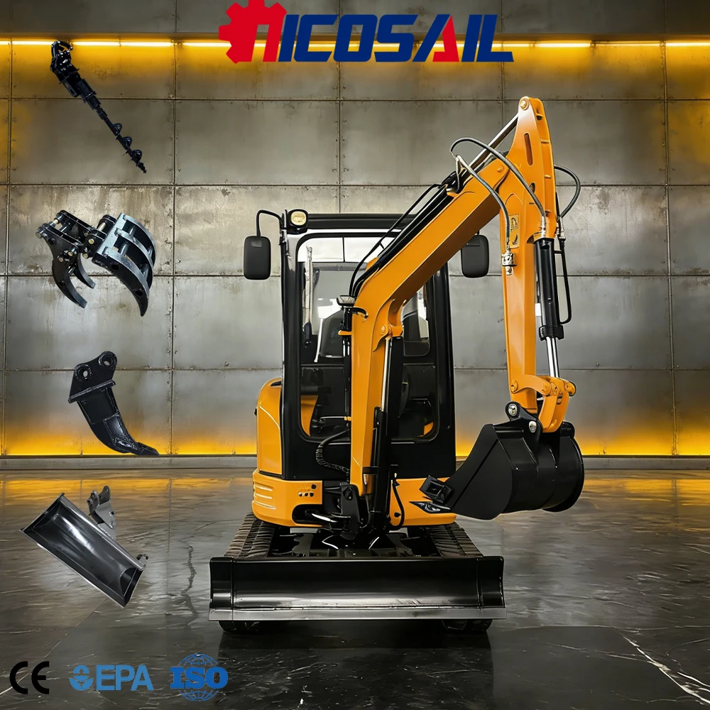 

2.5 Ton Compact Crawler Excavator CE Approved Euro 5 High Efficiency Simple Operation for Farmland Construction Work