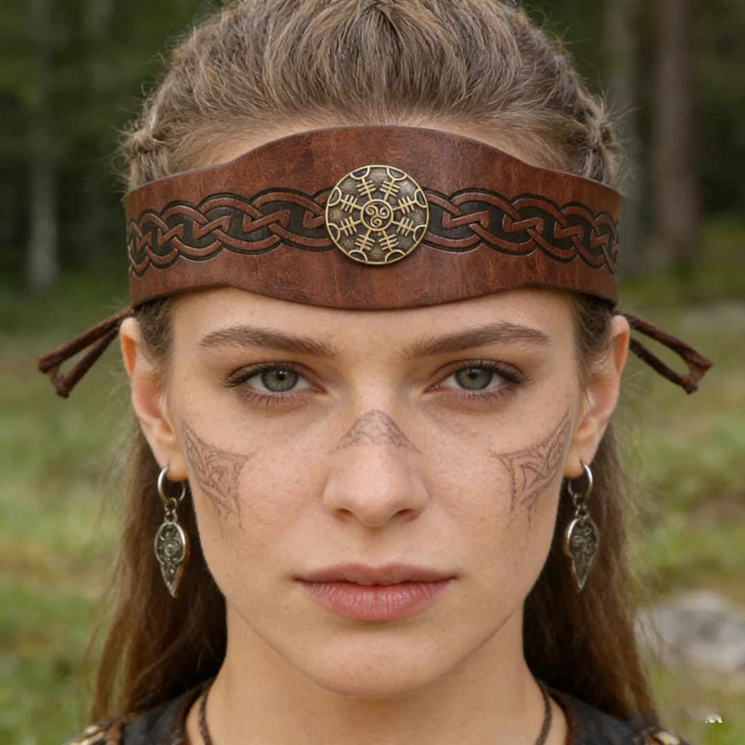 Viking Halloween Cosplay Headband Medieval Knight Renaissance Headband Exquisite Headband Unisex
