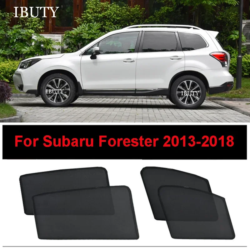 

Для Subaru Forester 2013-2018 автомобильный козырек от солнца, сетчатая занавеска на боковое окно, солнцезащитный козырек, автоматическое дверное стекло, УФ-защита от тепла