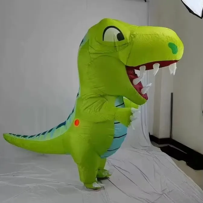 Adult Fat-Headed Dinosaur Inflatable Costume  Full Body Inflated Animal Blow Up Suit Fancy Dress Cosplay Halloween Costume view 4