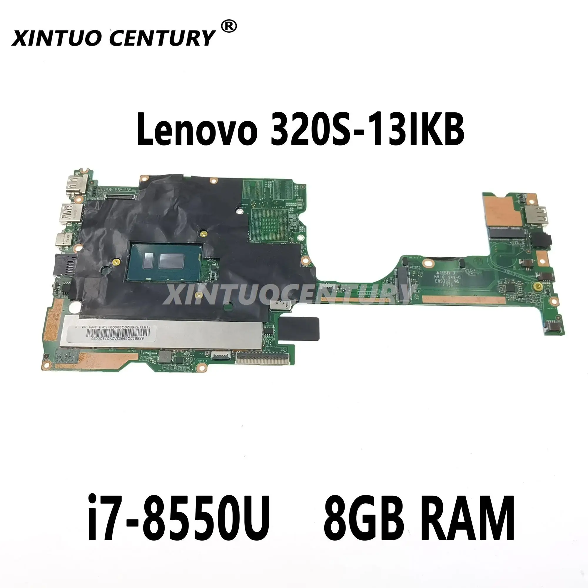 

For Lenovo 320S-13IKB 320S-13 Laptop motherboard 1701A_05_01 V13 320S-13 with SR3LC CPU i7-8550U 8GB RAM 100% test work