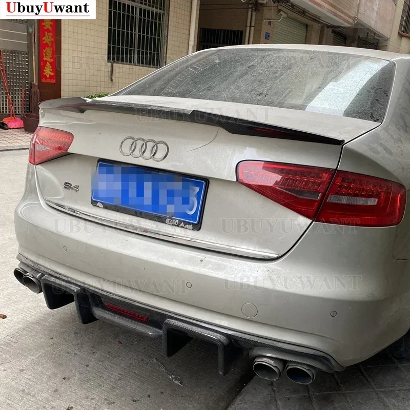 For Audi A4 B8.5 Car Decoration High Quality Carbon Fiber Rear Trunk Spoiler 2013 2014 2015 - 2016 M4 Style