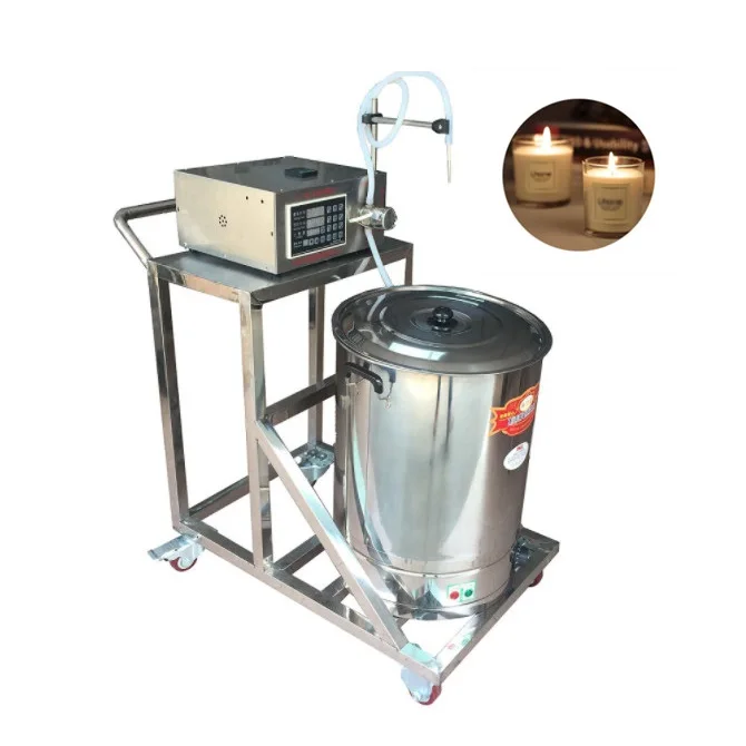 Movable Wax Melting  Candle Scented Candle Automatic  Heating Mixing Pouring Filling Machine  for Candle Making