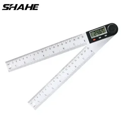 Shahe Kỹ Thuật Số 200 Mm Góc Finde Nhựa Kỹ Thuật Số Protractor Inclinometer Điện Tử Goniometer Protractor Góc Thước Đo