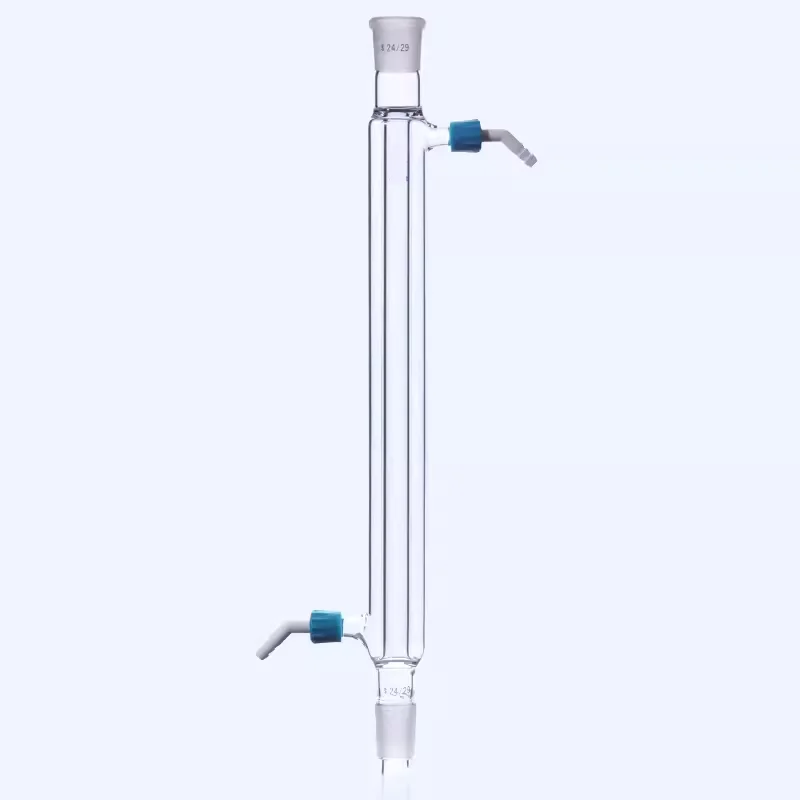 Tubo di condensazione con bocca piccola staccabile tubo di condensazione sferico dritto a forma di serpente tubo di condensazione da laboratorio