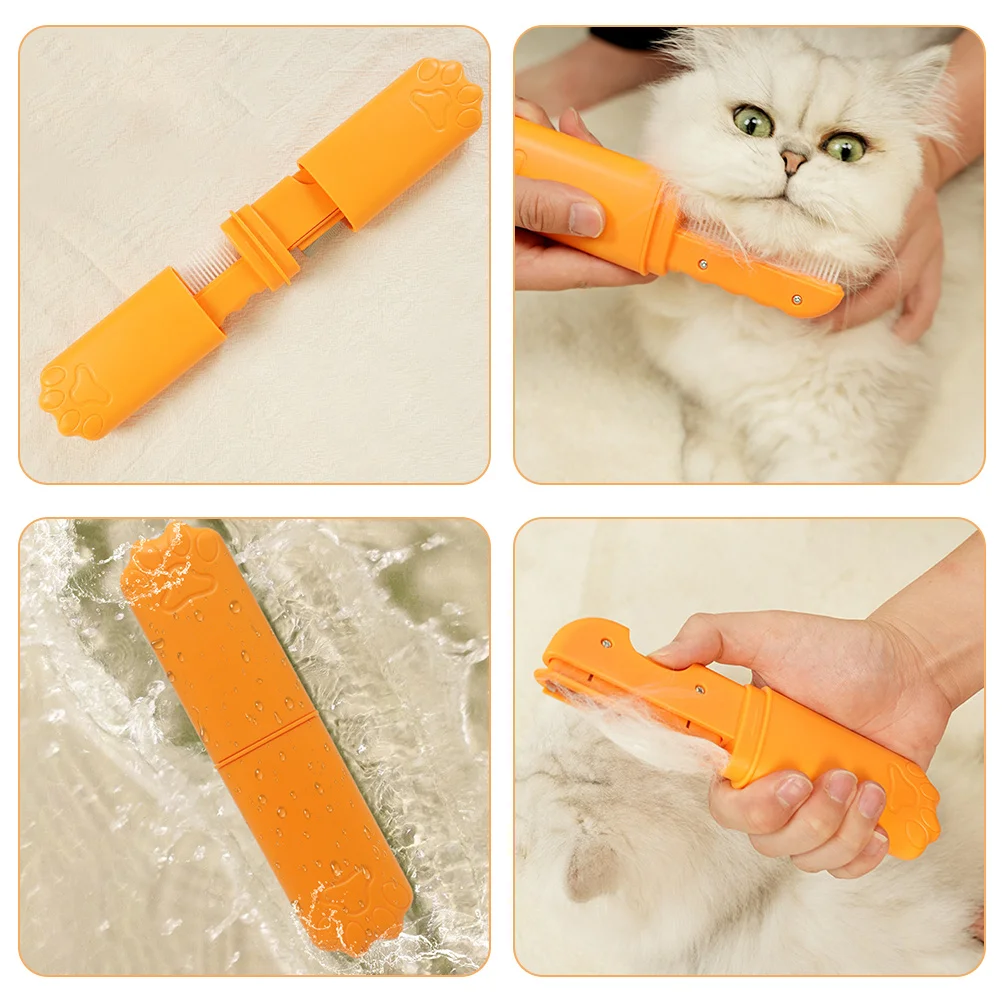 

Multifunctional Pet Comb for Dogs Cats Grooming Brush with Close Spaced Teeth Deshedding Detangling Cleaning Tool