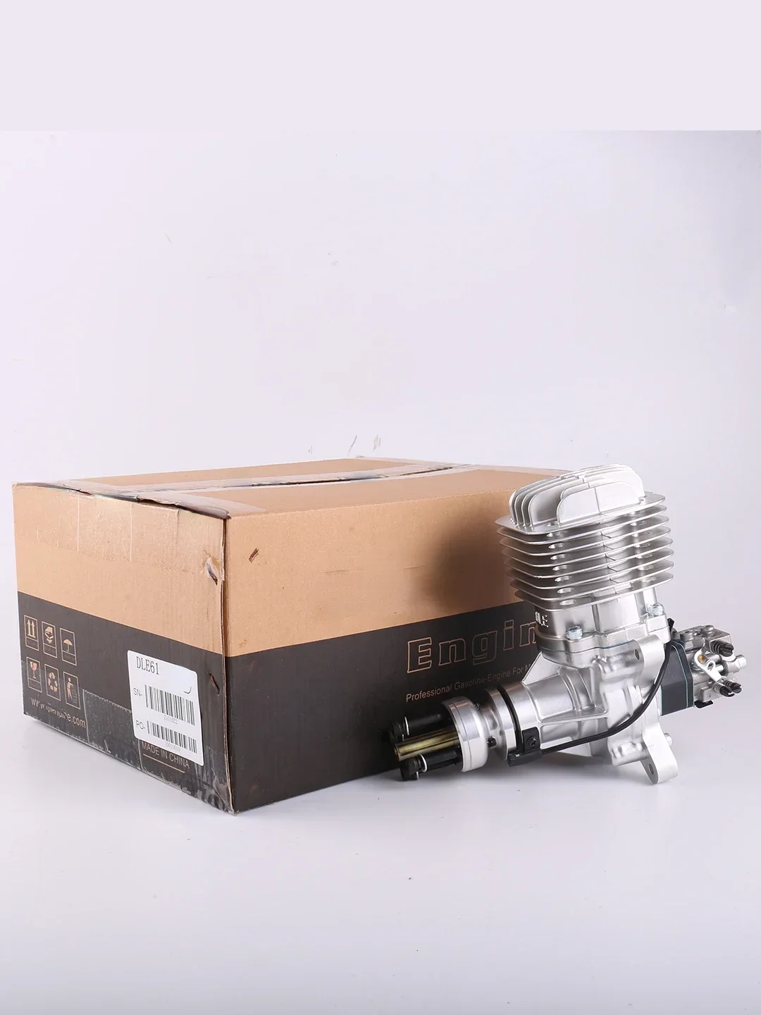 Suitable for DLE61 model aircraft gasoline engine, single cylinder two-stroke side exhaust, naturally air-cooled manual start, 6