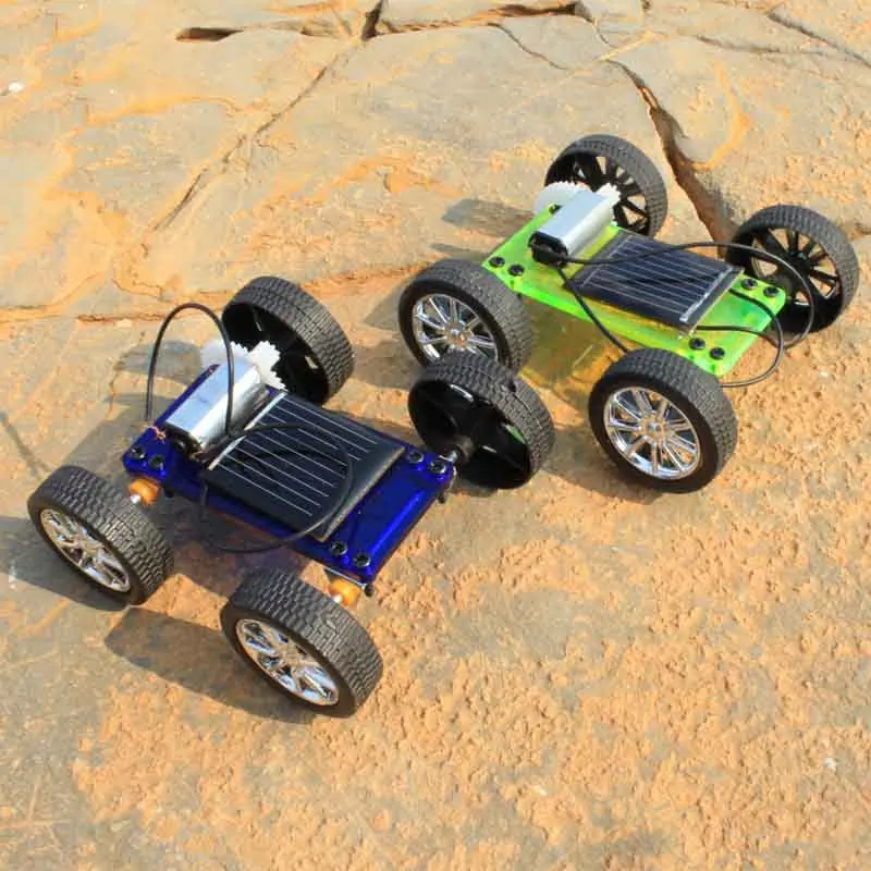 Kids Creative Fun Solar Powered Car Kit Toys Children Educational Gadget DIY Hand Assembled Science Experiment Toys Gifts