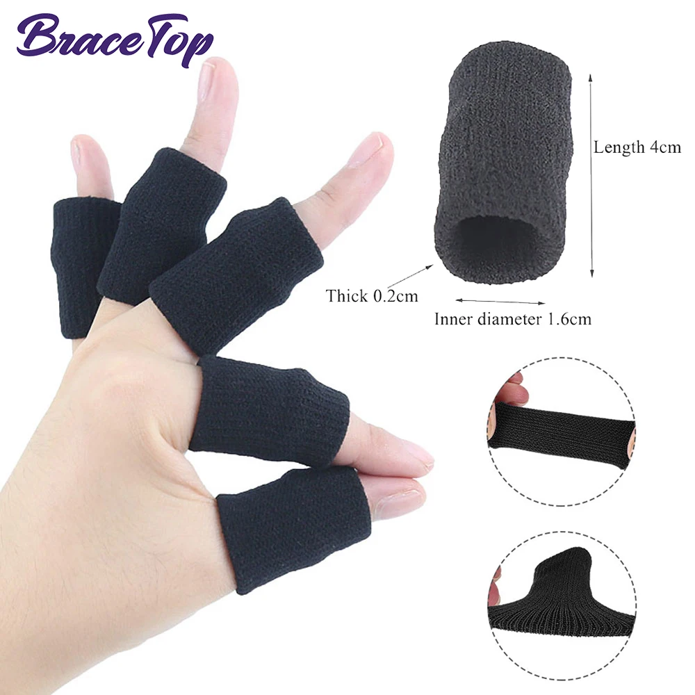 10 stks/set Sport Vinger Brace Spalk Mouwen Duim Ondersteuning Protector Zacht Comfortabel Kussen voor Basketbal Volleybal Badminton