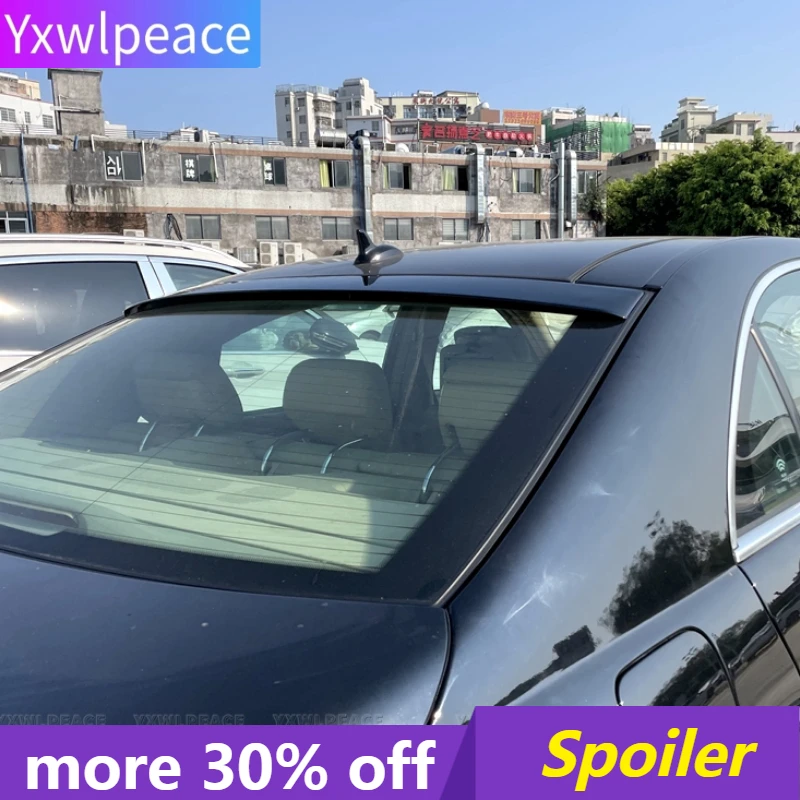 

For Benz S Class W221 Rear Window Roof Spoiler Wing 2007-2013 S65 ABS Carbon Fiber Look for Benz S320 S400 S420 S450 S600