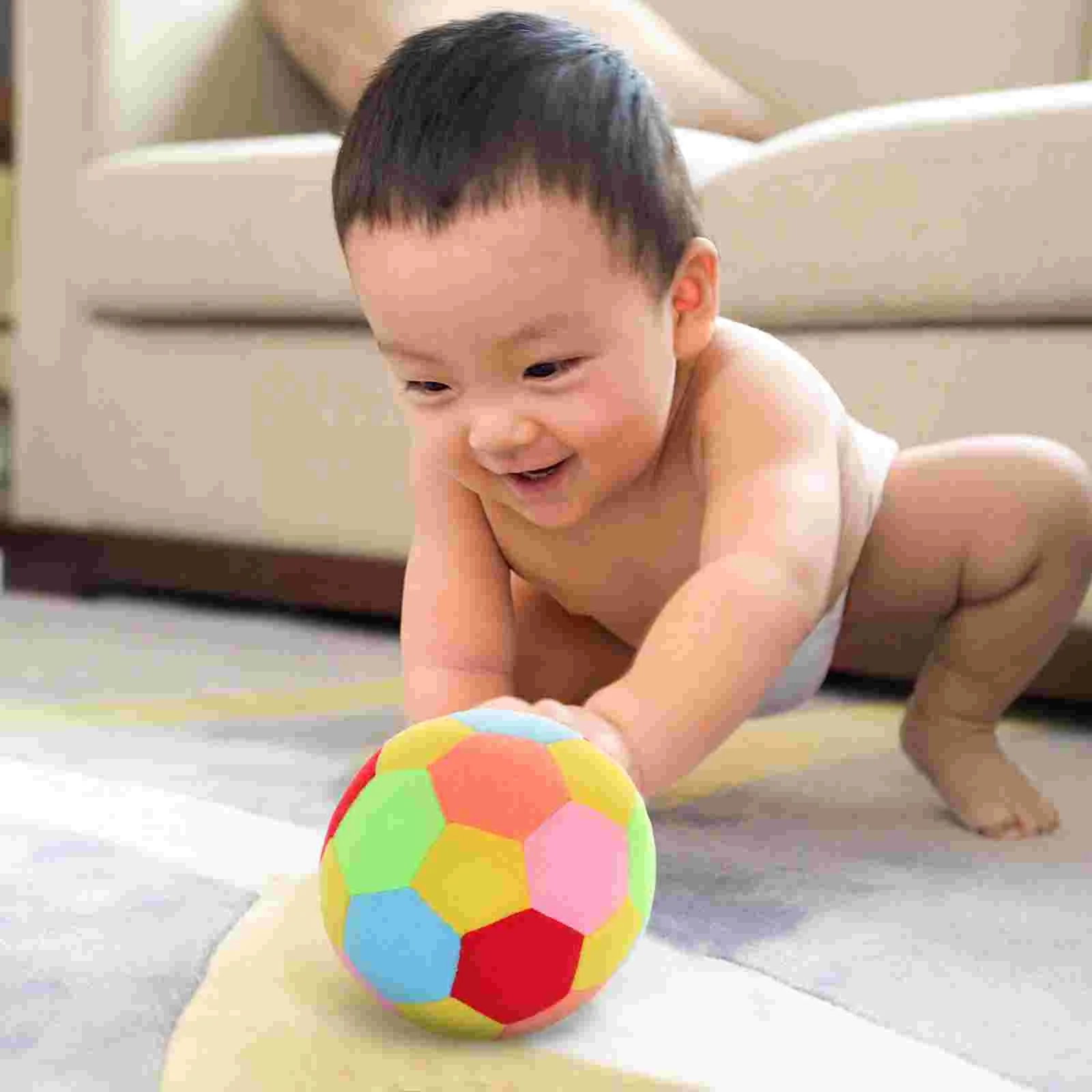 Infant Cognitive Ball Mini Toys Sensory Rattles for Babies Catch The Plastic Plushies