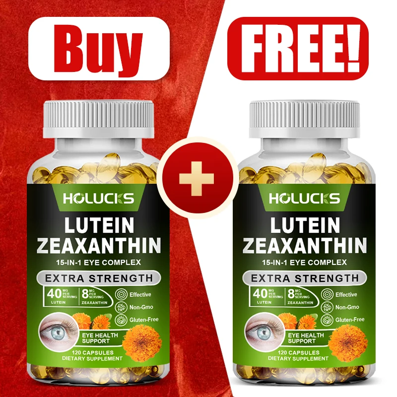 

Buy 1 Get 1 Free! Premium Lutein Zeaxanthin Capsules, Support Promotes Retinal Pigment Density, Clarity & Overall Eye Wellness