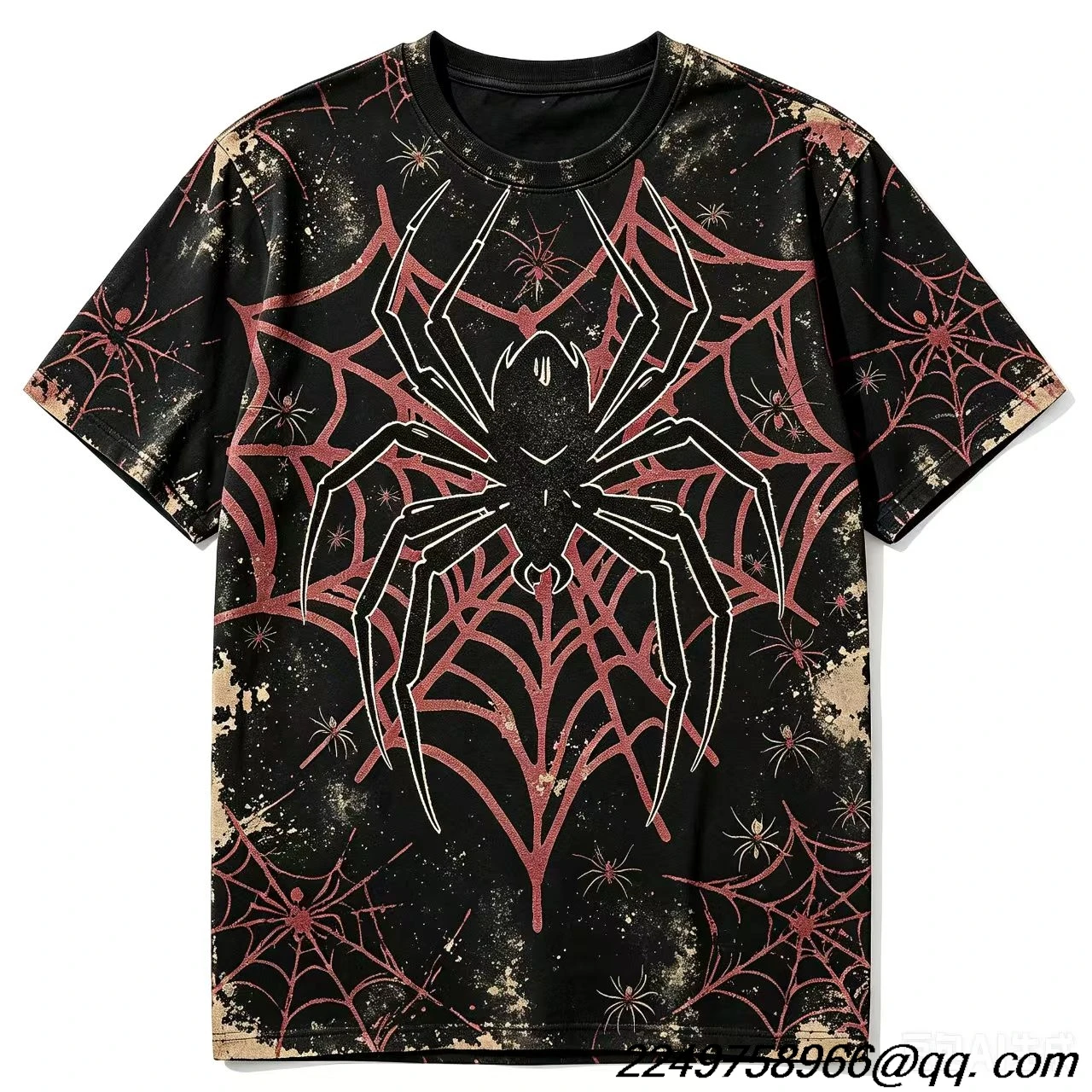 Men's Casual 3D Print Streetwear T-Shirt Spider Design Summer Breathable Round Neck Comfortable Wear Men's Clothing