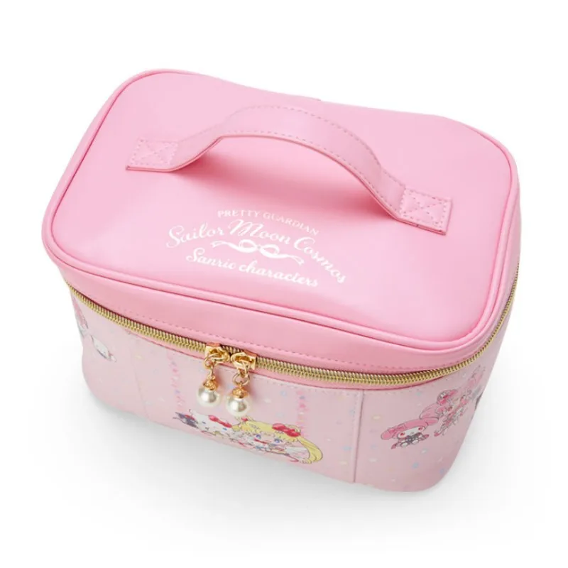 New Sanrio Portable Cosmetic Bag Hello Kitty Cartoon Cute Shell Storage Jewelry Bag Anime Accessories Household Holiday Gifts