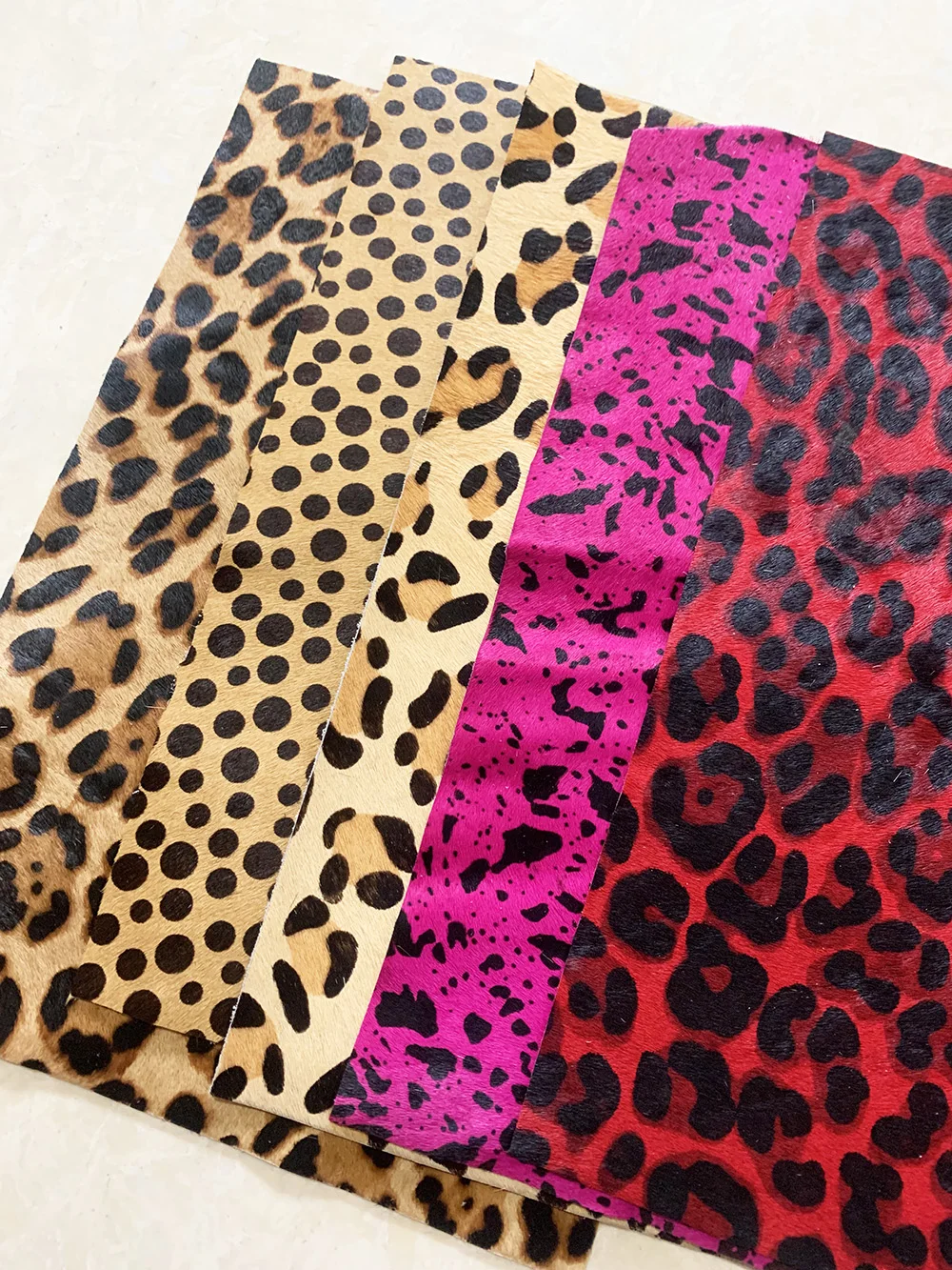 Leather Color Matching Handmade Cut Horse Fur and Cow Leather Handmade, DIY, New, 20x30cm