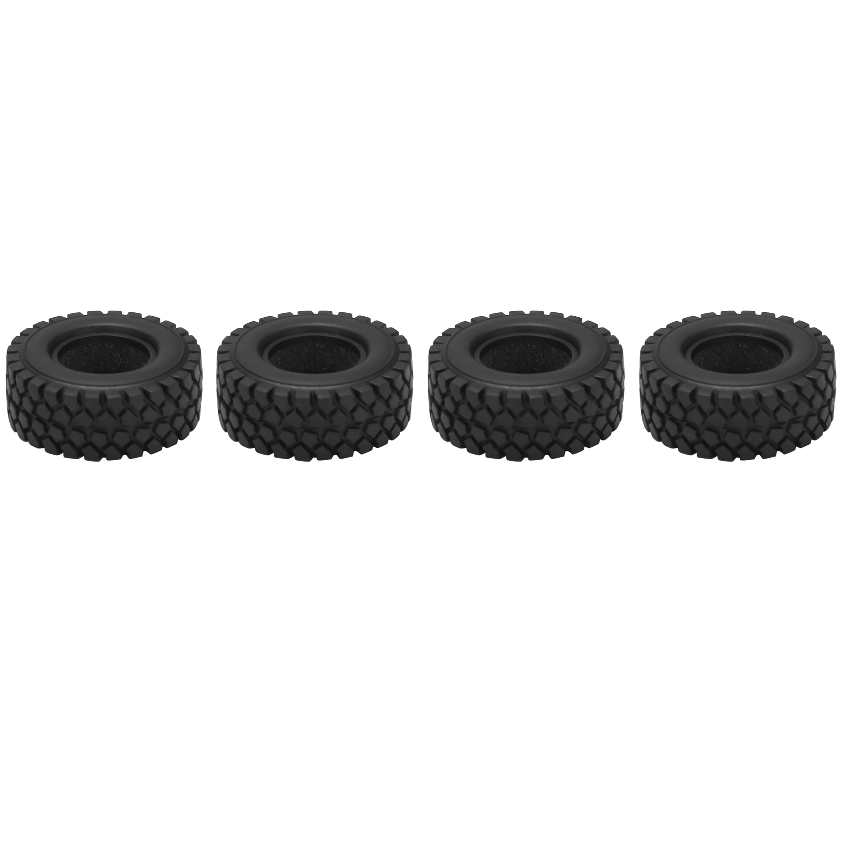 4PCS RC Car Wheel Rims Tires Set for SCX24 AXI00002 SCX24 AXI00001 SCX24 AXI90081 HBX2098B Upgrade Parts Yellow