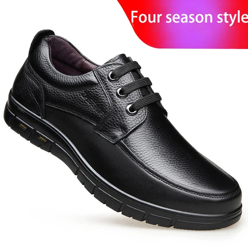 Retro Men Business Luxury Brand Loafers Breathable Slip on Italian Driving Shoes Genuine Leather Soft Soled Lace-up leather shoe