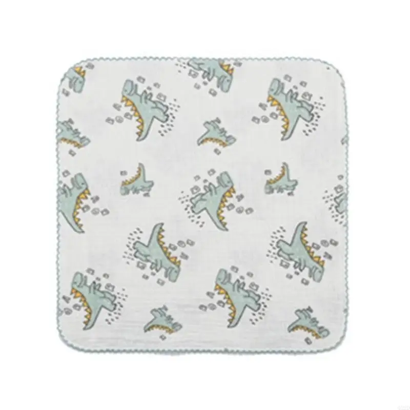 

Q22D Baby Cotton Burp Washcloth 4 Layer Small Saliva Towel Wash Face Towel Washcloths Baby Burping Cloth Newborn 12x12-inch