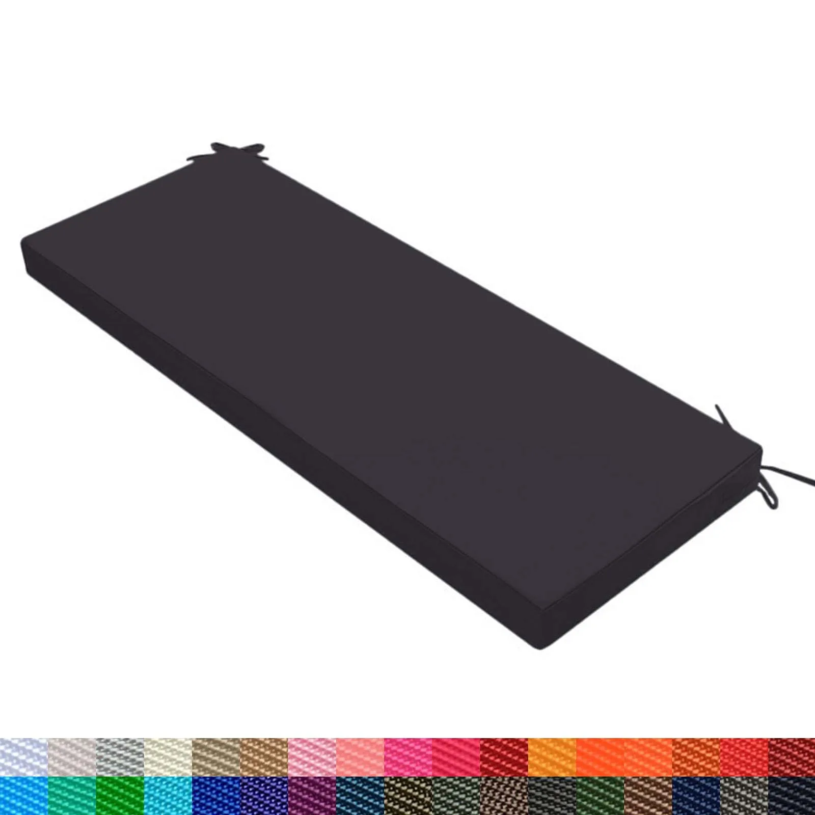 

Custom Outdoor Patio Furniture Cushion with Zipper, Waterproof Seat Cushions for Bench/Chair with Straps,Garden Terrace Seat pad