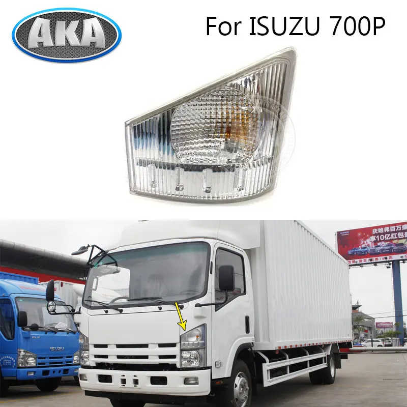 Luz de canto do para-choque dianteiro do carro, luz de sinalização para carro 24v para caminhão isuzu 700p 8-97585172-2 8-97585173-2