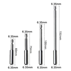 Hexagonal Handle Extended Connecting Rod Magnetic Screw Bits Extension Rod Long Handle Screwdriver Tip Holder Non-slip Hand Tool