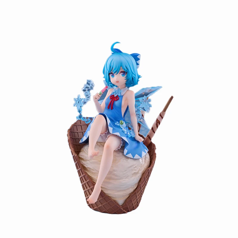 

In Stock Original Genuine Solarain Toys 1/7 Cirno Chiruno Authentic Collection Model Animation Character Action Toy 19cm