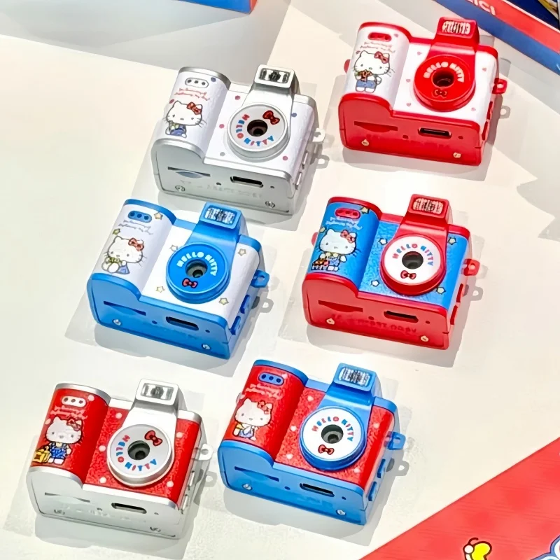 Kawaii Hello Kitty Mini-CCD-Kamera Vintage Cartoon Trendiges Spielzeug Blind Box Peripherie-Taschenanhänger Geburtstagsgeschenk Kann Fotos machen Spielzeuggeschenk
