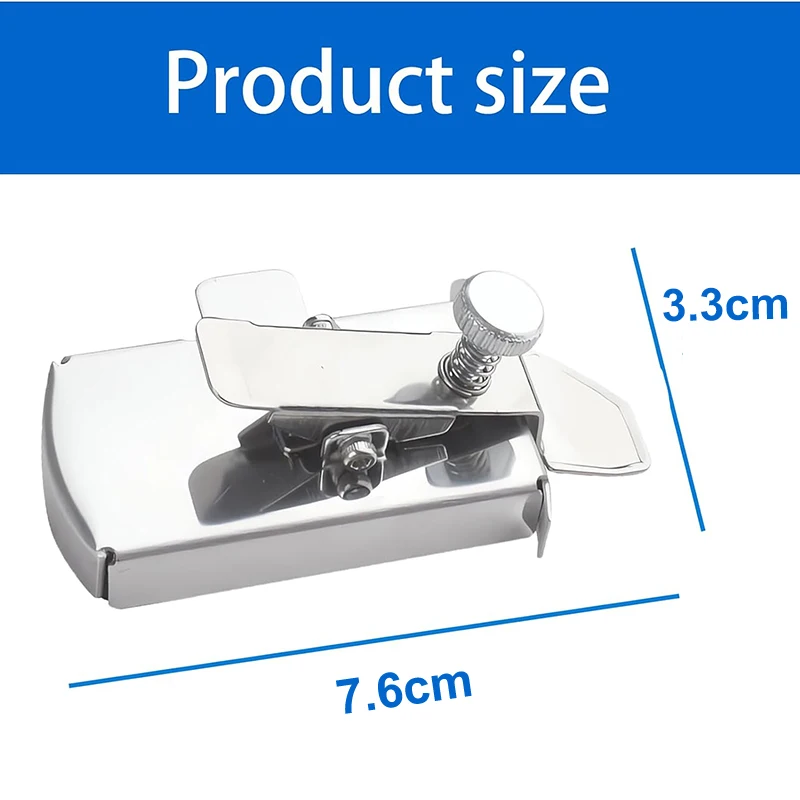 Magnetic Seam Guide Edge Locator Calibre de máquina de costura Ferramentas de costura Presser Foot Hemmer Acessórios universais