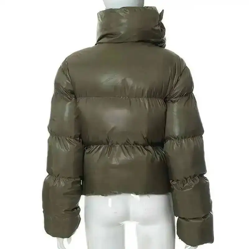 HKSH Autumn Winter New Men Tide Cotton Padded Jacket Scarf Collar Thick Long Sleeve Zipper Bread Chic Trendy RO Style Coat H2840