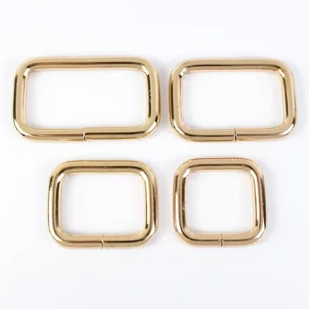 1pcs Rectangle Metal Buckles Webbing Belt Leather Ring Buckle Clasp Handbag Strap Clip Adjuster DIY Hardware Accessories